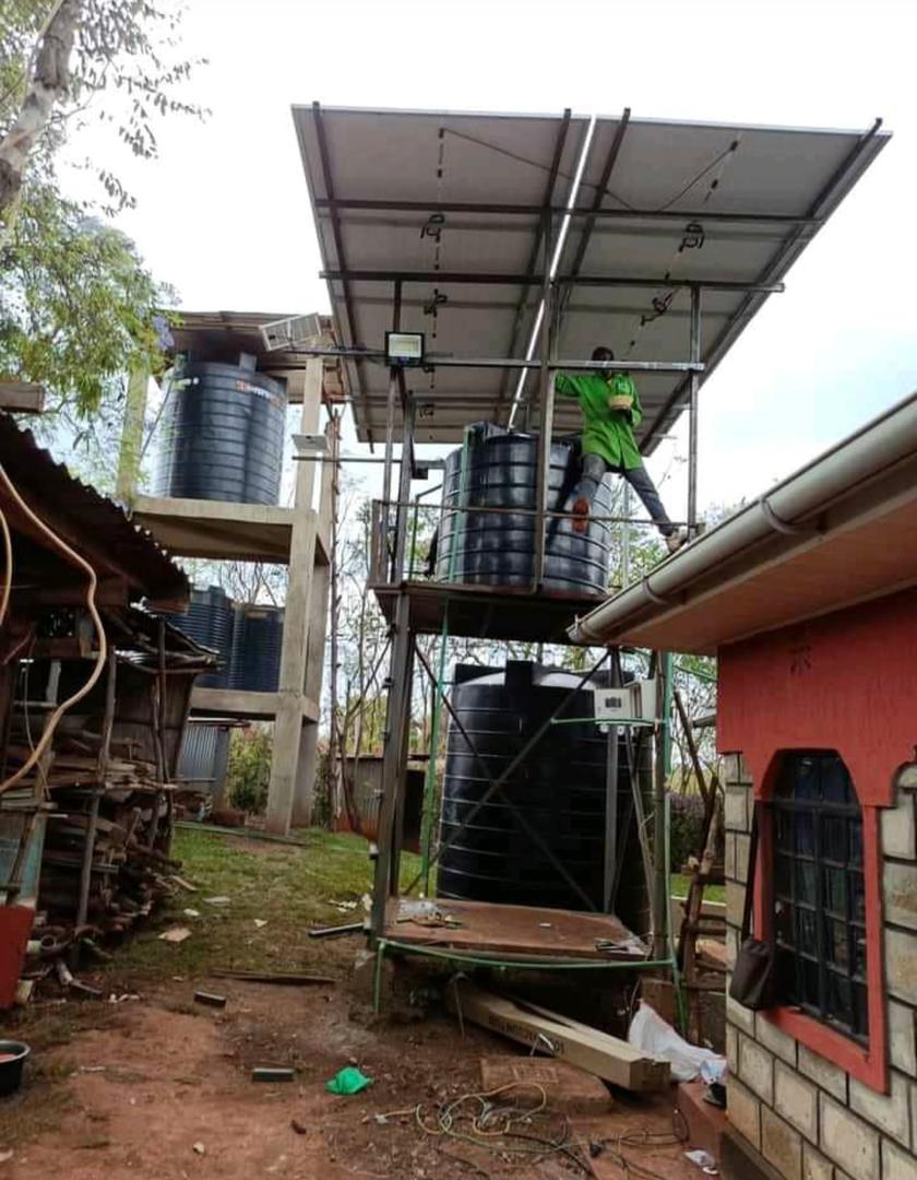 Solar powered borewhole